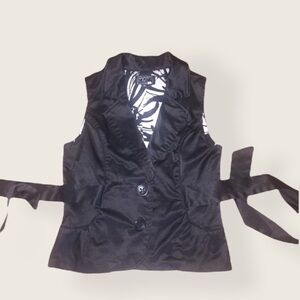 {Ashley} Black women's business vest